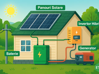 Sisteme fotovoltaice hibride — Solis + Dyness + Longi Solar foto 1