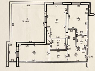 Apartament cu 3 camere, 84 m², Buiucani, Chișinău foto 10