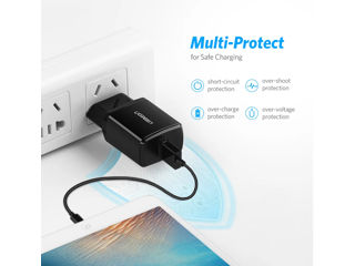 Incarcator pentru Priza Ugreen ED011, USB,10.5W, 2,1 A, negru (50459) foto 10