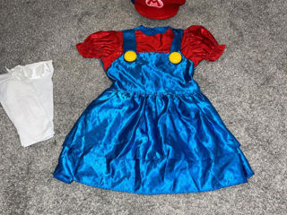 Costum Super Mario pentru fetite foto 4