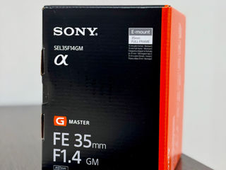 Sony FE 35mm F1.4 GM, Nou în cutie! Garanție! foto 2