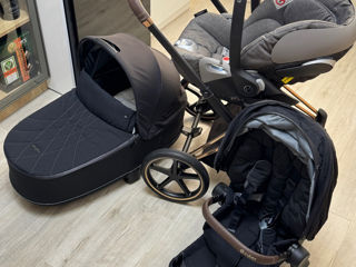 Carucior Cybex Priam Platinum Rose/Gold /Deep Black 3in1 foto 3