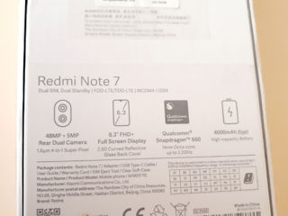 Смартфон Xiaomi Redmi Note 7 - ,в коробке, с зарядкой и мануалом foto 6