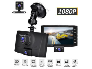 FHD Driving recorder - Videoregistrator Auto cu 3 Camere foto 1