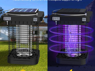 Lampa UV anti insecte cu panel solar si acumulator foto 7