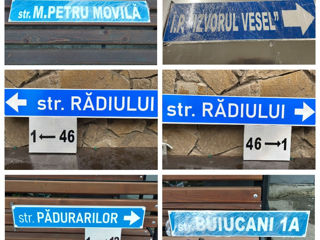 Placuțe cu denumirea străzii și numar de casă/Таблички с адресами foto 7