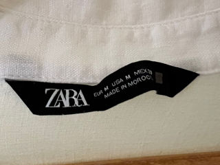 Рубашка льняная Zara р.М foto 2