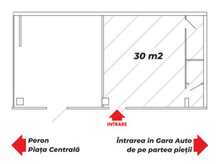 Chirie. Spațiu comercial - 30m2! Autogara Centrală!!! foto 4