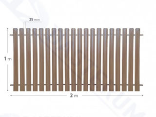 Secție gard "șipcă metalică eco" / Секции забора из штакетника эко foto 2