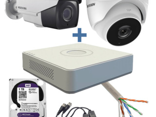 Sisteme de supraveghere video  Hikvision ColorVu  IP  POE 2MP 3MP 4MP 5MP  pe tot teritoriul RM