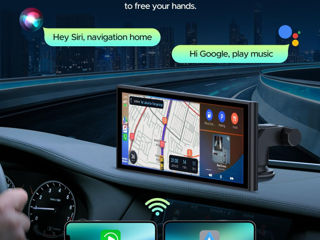 Carplay LCD 9 inch pentru orice masina cu camera de bord foto 5
