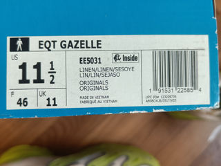 Adidas EQT Gazelle размер 44 - 44,5 (американский размер US 11,5) размер по по стельке 29,5 см - кро foto 10