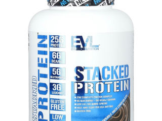 Stacked Protein, шоколад двойного насыщения, 2268 кг(58 порций)