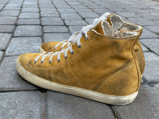 Leather Crown Sneakers. Hand Made In Italy. Размер 40. Оригинал. В идеальном состоянии. foto 6