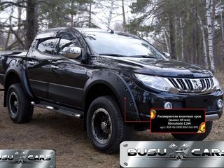 Расширители колёсных арок с выносом 60 мм для Mitsubishi L200 2015+  глянец (под покраску) foto 2