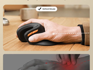 Вертикальная Bluetooth Ergonomic Vertical Mouse  ProtoArc em11 nl foto 5