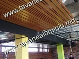 Poduri tavane plafoane suspendate din aluminiu metalice liniare foto 7