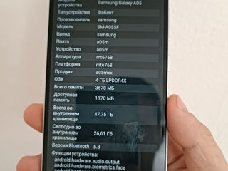 Samsung Galaxy A05 64/4 GB. Stare ideala! foto 2