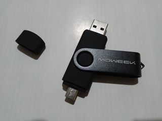 32GB OTG USB 2.0 Flash Drive 2 в 1 foto 3