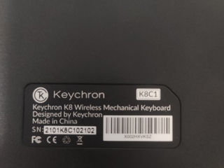 Keychron K8 RGB Wireless Red Switch foto 6