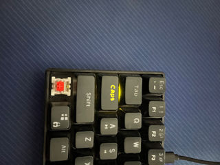 Tastatură mecanică White shark shinobi red keys 10 moduri de rgb,folosită 2 luni. foto 2