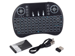 Mini tastatură cu touchpad / Беспроводная мини клавиатура с тачпадом foto 4