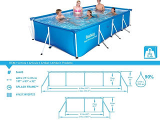 Piscina cu carcasa Bestway 56405! foto 2