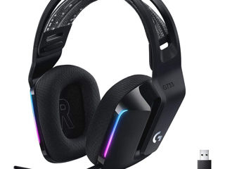 Wireless Gaming Headset Logitech G733, 40Mm Drivers,20-20Khz,39 Ohm,87.5Db, Rgb,2.4 Ghz/3.5Mm,Black