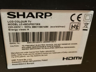 Sharp Diagonla 125sm.Smart-TV. Wi-Fi,YouTube.Arata idel. foto 5