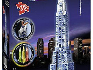 Puzzle 3d Ravensburger - Empire State Building - Lumineaza Noaptea, 216 Piese foto 1