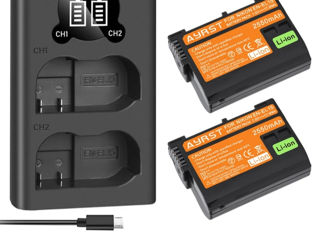 Аккумуляторы EN-EL15  EL15A+двойное зарядное устройство для Nikon foto 2