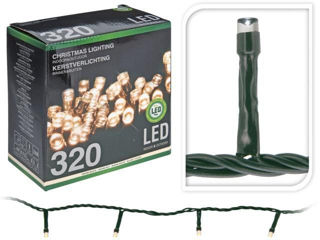 Luminite De Craciun "Fir" 320Led Alb-Cald, 24M Fir Verde, In/Out