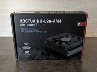 Noctua NH-L9a-AM4 chromax.black, Low-Profile CPU Cooler for AMD AM4 (Black)