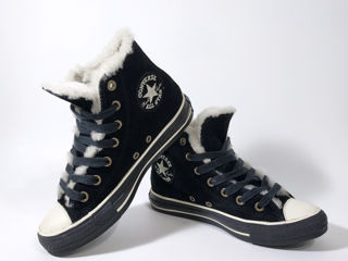 Converse * All Star. Оригинальные Кеды. Натуральная Кожа. Натуральный Мех. Размер 37 foto 2