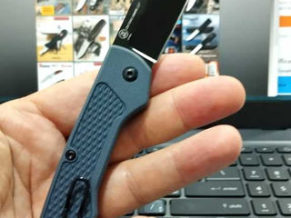 Ontario Camp Plus Midnight Lock back knife Gray handle foto 2