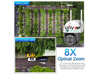 8MP UNV Camera IP Robot x8 Zoom 4K UHD Microfom Cruizer фото 3
