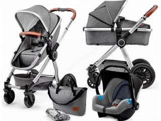 Коляска модульная 3в1 Kinderkraft Veo (Grey)