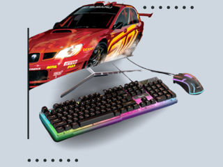 Set tastatură și mouse pentru gaming cu Iluminare foto 2