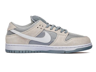 Nike SB Dunk Suede Grey/White Unisex foto 5