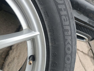 Discuri R17, 5*112, , Rizina 225/55/17 Hankook foarte moi. M+S. + Bolturi. foto 5