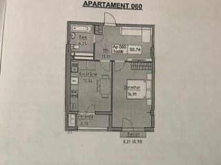Apartament cu 1 cameră, 51 m², Poșta Veche, Chișinău foto 8