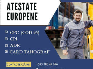 Atestate auto CPC CPI ADR , manager transport, permis de conducere , etc. foto 0