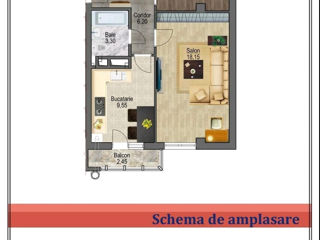 Apartament cu 1 cameră, 45 m², Ciocana, Chișinău foto 3