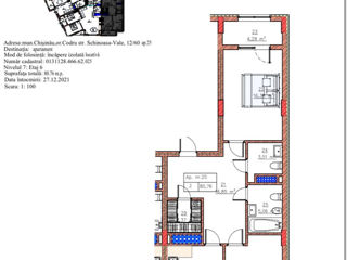 Apartament cu 2 camere, 81 m², Centru, Codru, Chișinău mun.