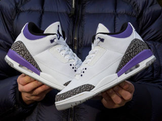Nike Air Jordan 3 Retro White/Violet Unisex foto 2