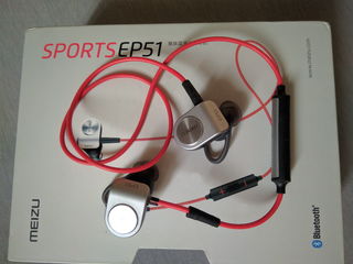 Беспроводные bluetooth наушники Meizu EP-51 Sports Earphone (Red)  Состояние хорошее.   цена 350 лей foto 3