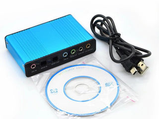 Звуковая карта внешняя USB 5.1 Placa audio external foto 1