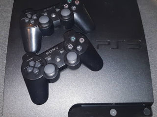 PlayStation 3 Slim + 2 джойстика + 50 игр