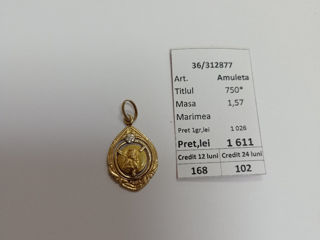 Amuleta 750* Masa 1.57 Gr 1611 lei