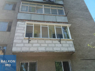 Балконы в старых домах , выполним ремонт, кладка под будущее остекление, остекление пвх , фото 2